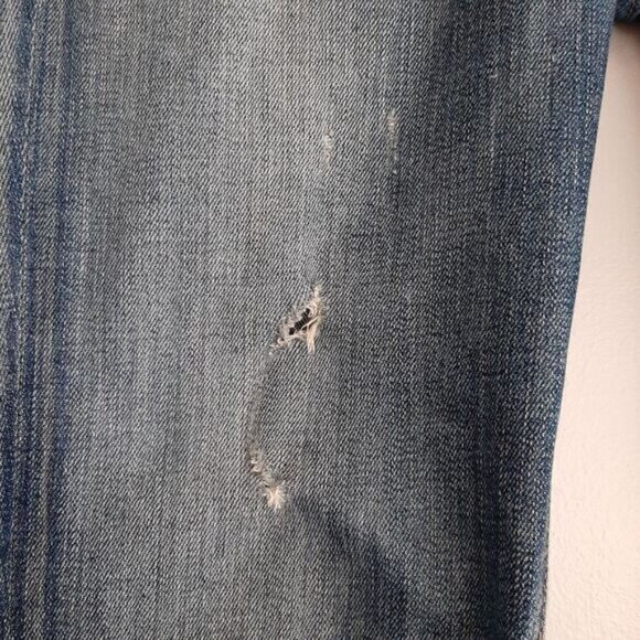 RAG & BONE \ Mid-Rise Skinny Destroyed Blue Jeans Sz 26 - Picture 5 of 16
